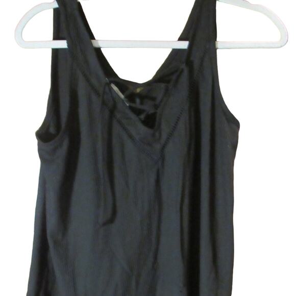 Black Statement Tank with Dressy Vibe – Size Small - Picture 3 of 5